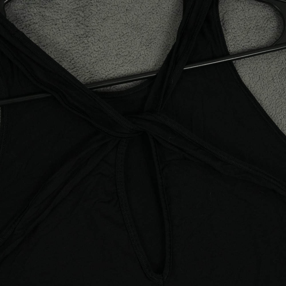 Lululemon Timeless Twist Tank Top Womens M Black Twisted Keyhole Back Activewear - Picture 4 of 7